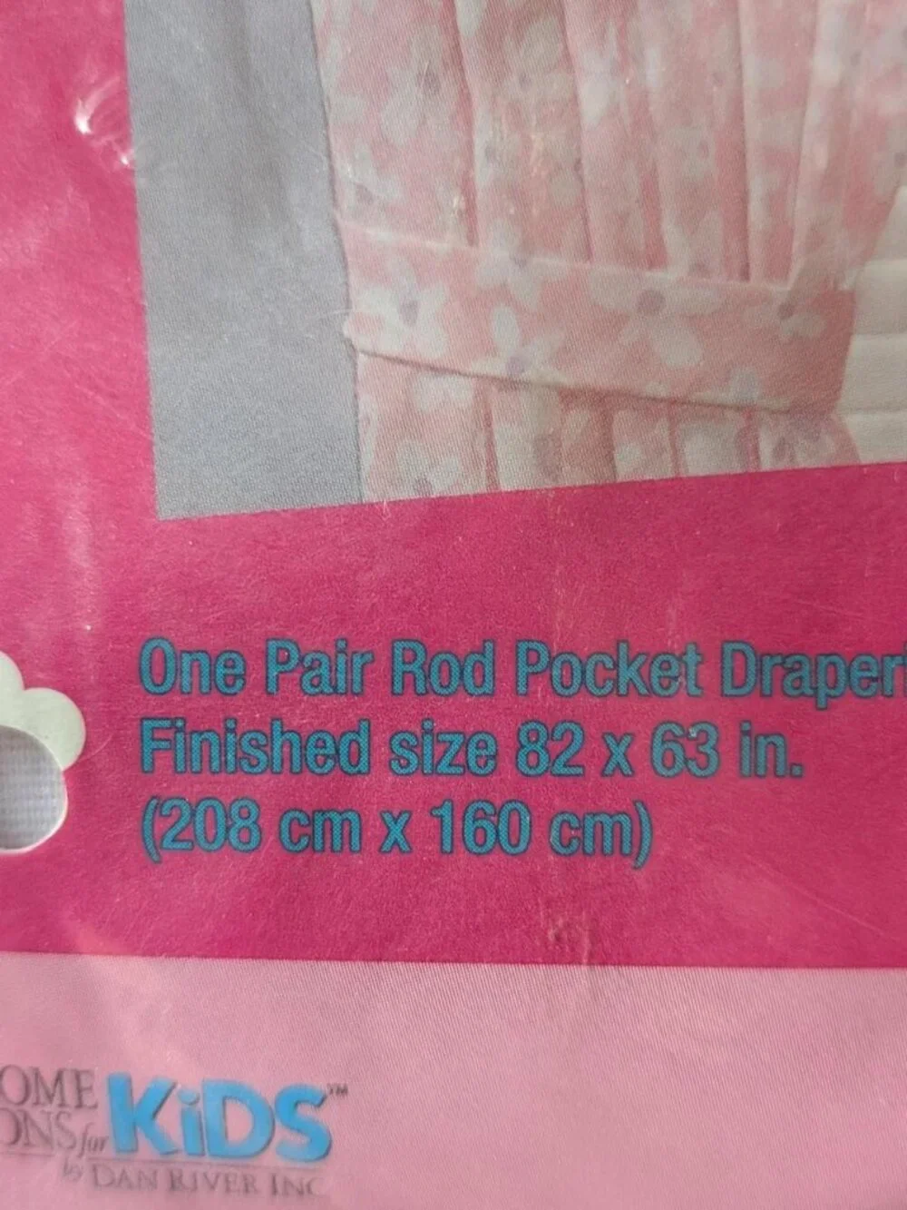 Vintage Barbie Curtains Pink Floral NIP